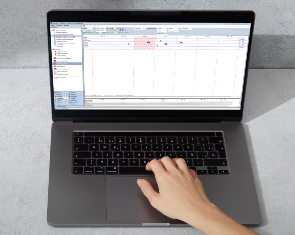 produktionsplanung software benutzer